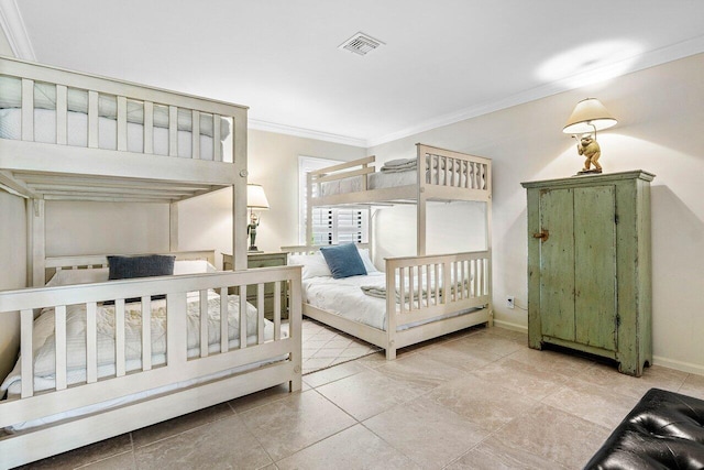 10739 Quail Covey Rd Azalea, Unit Azalea, Boynton Beach, FL 33436 - bedroom featuring ornamental molding, tile patterned floors, and baseboards