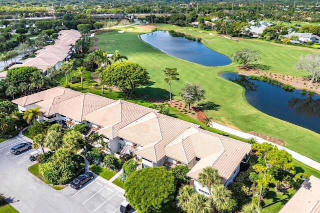 10739 Quail Covey Rd Azalea, Unit Azalea, Boynton Beach, FL 33436 - aerial perspective of suburban area featuring a nearby body of water and a golf course