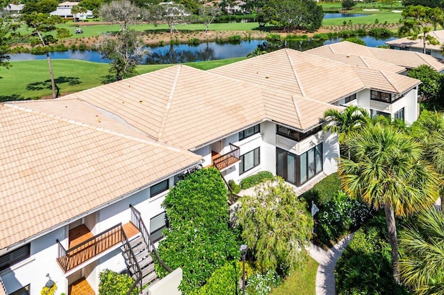 10739 Quail Covey Rd Azalea, Unit Azalea, Boynton Beach, FL 33436 - aerial view of property and surrounding area with a nearby body of water