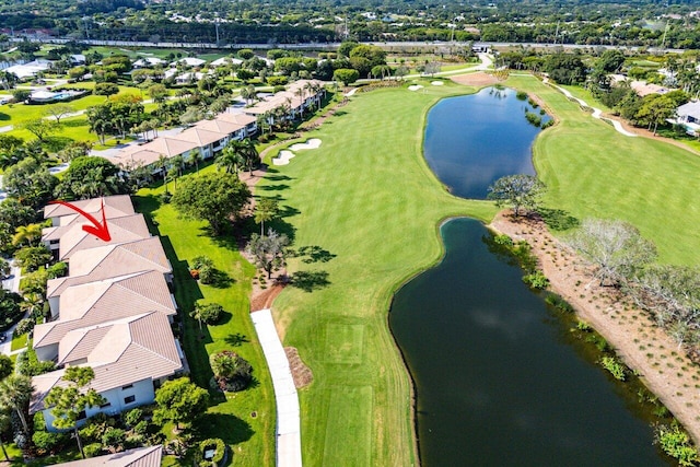 10739 Quail Covey Rd Azalea, Unit Azalea, Boynton Beach, FL 33436 - aerial view of residential area featuring a large body of water and a golf club