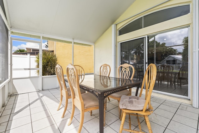 5618 Kingsmill Ct, Greenacres, FL 33463 - sunroom / solarium with outdoor dining space and lofted ceiling