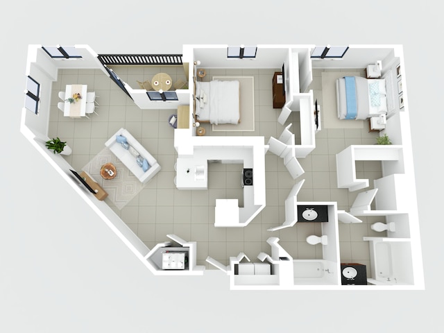 100 N Federal Hwy Unit 1004, Fort Lauderdale, FL 33301 - room layout