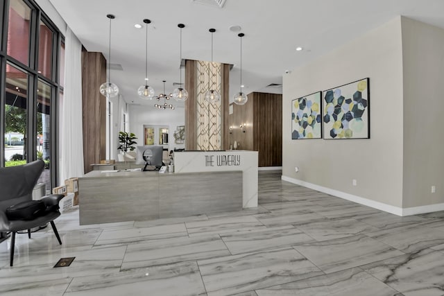 100 N Federal Hwy Unit 1004, Fort Lauderdale, FL 33301 - reception with recessed lighting and a chandelier