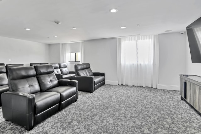 100 N Federal Hwy Unit 1004, Fort Lauderdale, FL 33301 - cinema with carpet floors, recessed lighting, and baseboards