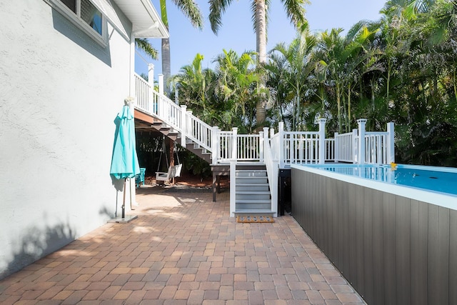 1809 Surfside Dr, Fort Pierce, FL 34949 - view of patio / terrace with stairway