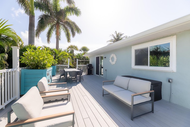 1809 Surfside Dr, Fort Pierce, FL 34949 - deck with outdoor dining space