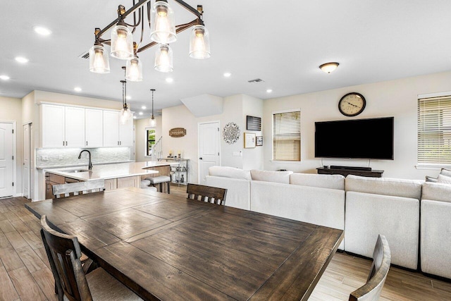 4858 Blistering Way, Lake Worth, FL 33467 - dining room with wood finished floors and recessed lighting