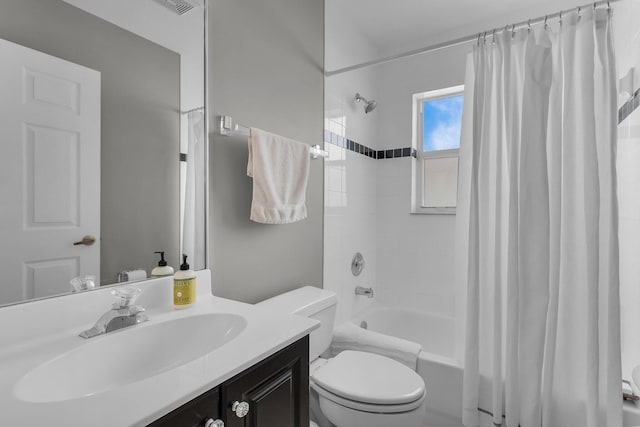 6563 Kings Creek Ter, Boynton Beach, FL 33437 - bathroom with toilet, vanity, and shower / bath combo with shower curtain