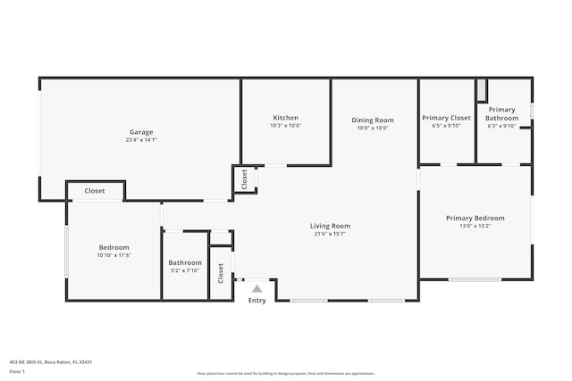 453 NE 38th St, Boca Raton, FL 33431 - home floor plan