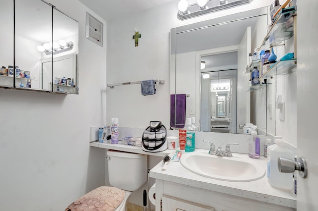 210 Chatham K, West Palm Beach, FL 33417 - half bathroom with toilet and vanity