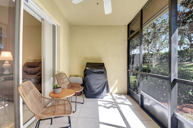 9308 Swansea Ln, West Palm Beach, FL 33411 - sunroom / solarium with a ceiling fan