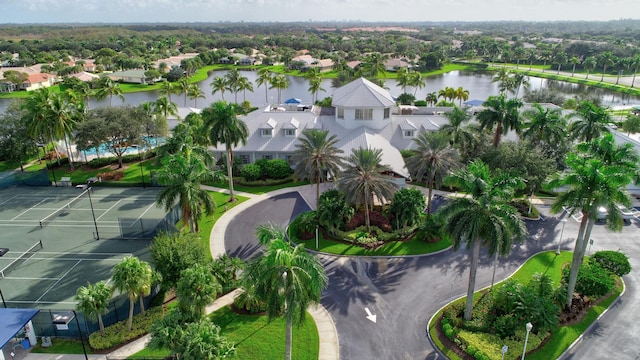 9308 Swansea Ln, West Palm Beach, FL 33411 - aerial perspective of suburban area featuring a large body of water