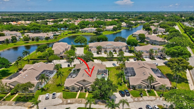 9329 Boca Gardens Cir S Unit D, Boca Raton, FL 33496 - aerial view of residential area with a nearby body of water
