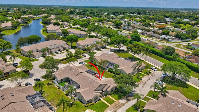 9329 Boca Gardens Cir S Unit D, Boca Raton, FL 33496 - aerial view of residential area with a nearby body of water