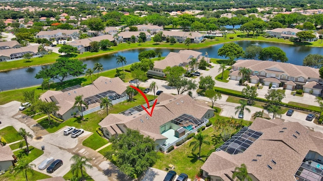 9329 Boca Gardens Cir S Unit D, Boca Raton, FL 33496 - aerial perspective of suburban area featuring a large body of water