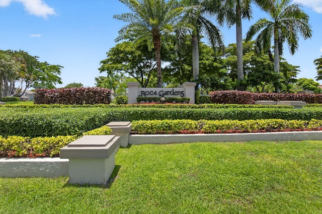 9329 Boca Gardens Cir S Unit D, Boca Raton, FL 33496 - community sign with a yard