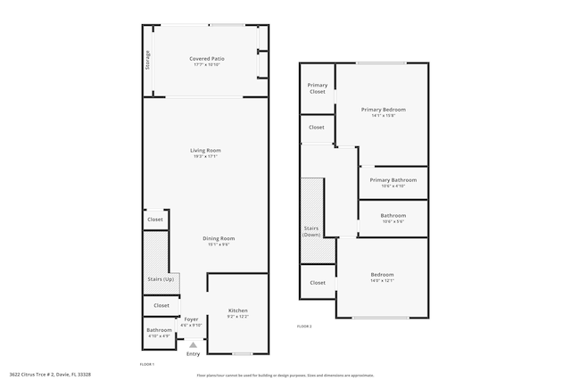 3622 Citrus Trce Unit 2, Davie, FL 33328 - property floor plan