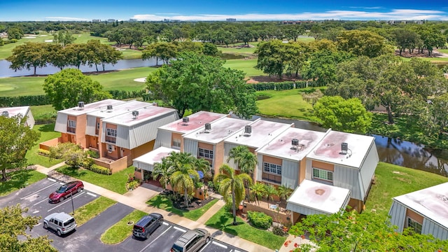 3622 Citrus Trce Unit 2, Davie, FL 33328 - drone / aerial view of a local golf course, a nearby body of water, and a tree filled landscape