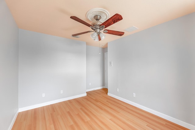 1501 SW Kamchatka Ave, Port Saint Lucie, FL 34953 - spare room with light wood-style flooring and ceiling fan