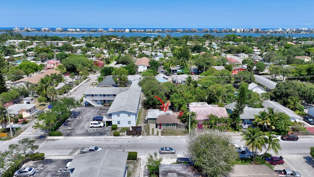 1112 S K St, Lake Worth Beach, FL 33460 - aerial view of residential area with a nearby body of water