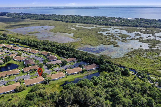 1233 S Lakes End Dr Unit A, Fort Pierce, FL 34982 - aerial view of property's location with a nearby body of water and nearby suburban area
