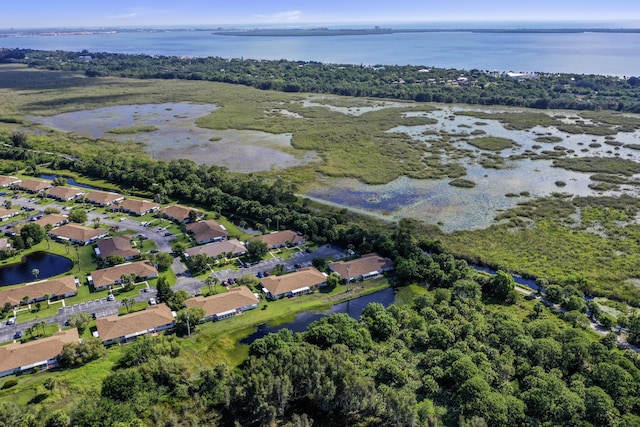 1233 S Lakes End Dr Unit A, Fort Pierce, FL 34982 - aerial view of property and surrounding area with a large body of water and nearby suburban area