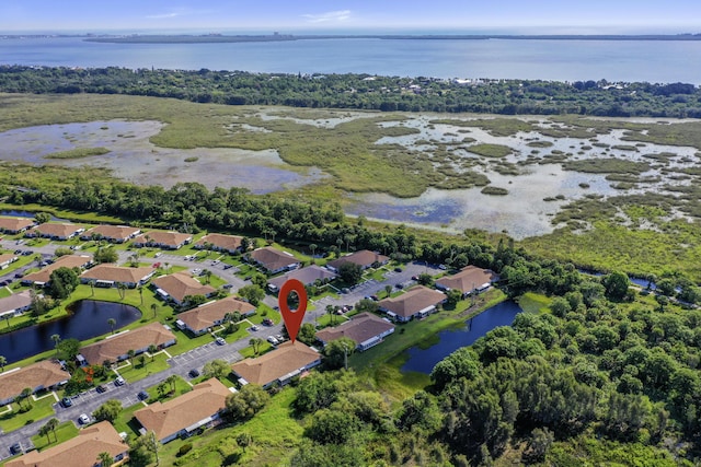 1233 S Lakes End Dr Unit A, Fort Pierce, FL 34982 - aerial view of property's location with nearby suburban area and a nearby body of water