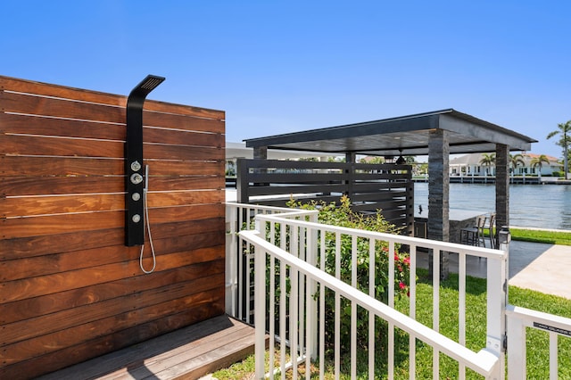 2200 S Ocean Blvd Unit 606, Delray Beach, FL 33483 - view of patio / terrace featuring a water view
