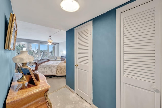 4100 Galt Ocean Dr Unit 311, Fort Lauderdale, FL 33308 - bedroom with concrete flooring and baseboards