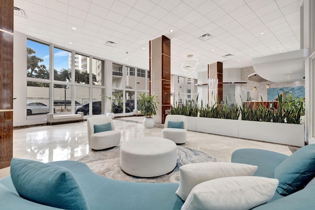 4100 Galt Ocean Dr Unit 311, Fort Lauderdale, FL 33308 - community lobby featuring floor to ceiling windows