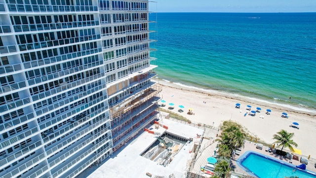 4100 Galt Ocean Dr Unit 311, Fort Lauderdale, FL 33308 - water view featuring nearby beach