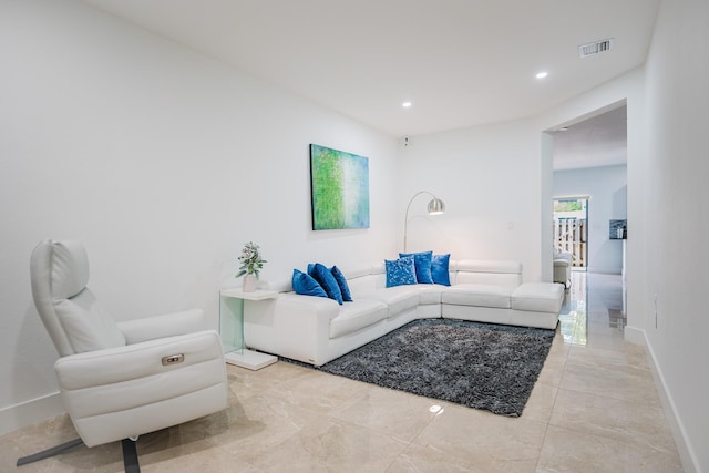 5405 NW 27th Ct, Margate, FL 33063 - living area with baseboards and recessed lighting