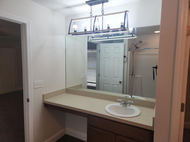 1721 SE Biddle Ln, Port Saint Lucie, FL 34983 - bathroom with vanity and a shower