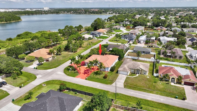 1897 SW Citation Ave, Port Saint Lucie, FL 34953 - aerial perspective of suburban area with a large body of water