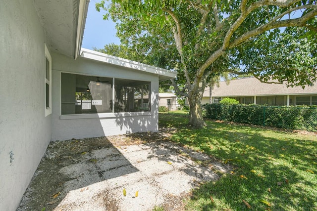 4873 SE Pilot Way, Stuart, FL 34997 - view of yard featuring a sunroom