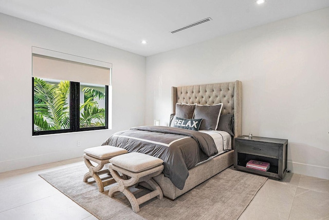 775 Park Dr W, Boca Raton, FL 33432 - tiled bedroom featuring recessed lighting