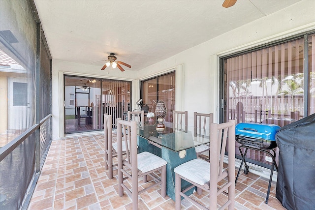 2326 NW 96th Way, Coral Springs, FL 33065 - sunroom / solarium featuring a ceiling fan and healthy amount of natural light