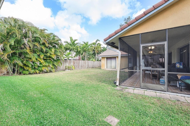 2326 NW 96th Way, Coral Springs, FL 33065 - view of yard featuring a sunroom