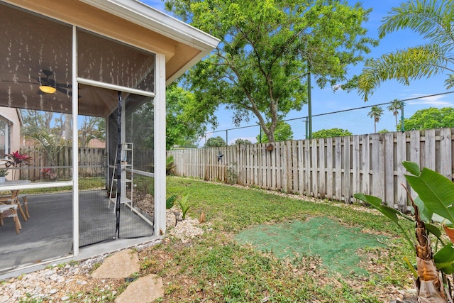 3288 SW Majestic Ct, Palm City, FL 34990 - view of yard with a sunroom