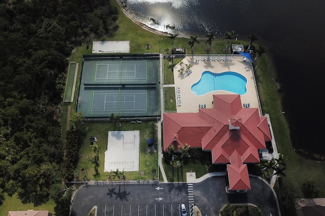 5704 Spanish River Rd, Fort Pierce, FL 34951 - bird's eye view of a pool