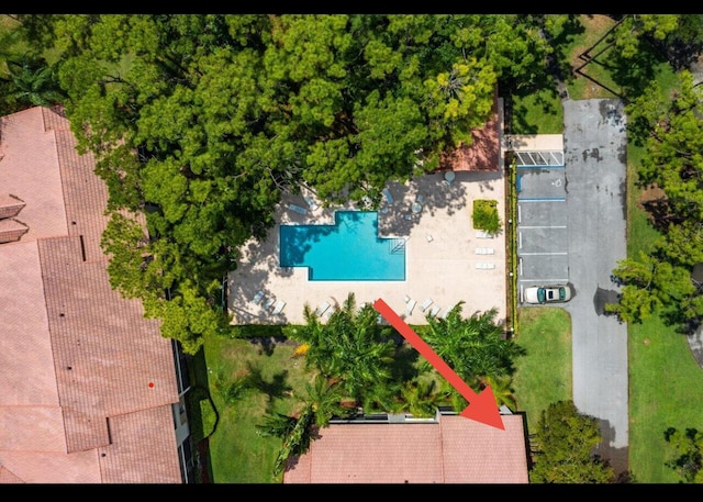 5800 Coach House Cir Unit B, Boca Raton, FL 33486 - aerial view of a pool