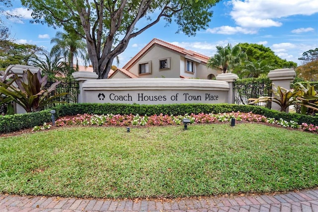 5800 Coach House Cir Unit B, Boca Raton, FL 33486 - community / neighborhood sign with a yard