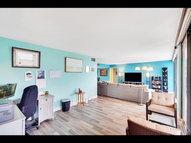 2400 Presidential Way Unit 401, West Palm Beach, FL 33401 - office space with light wood finished floors, baseboards, and a chandelier