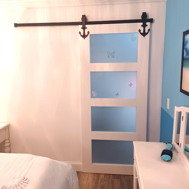 54 Piedmont Unit B, Delray Beach, FL 33484 - bedroom featuring dark wood finished floors