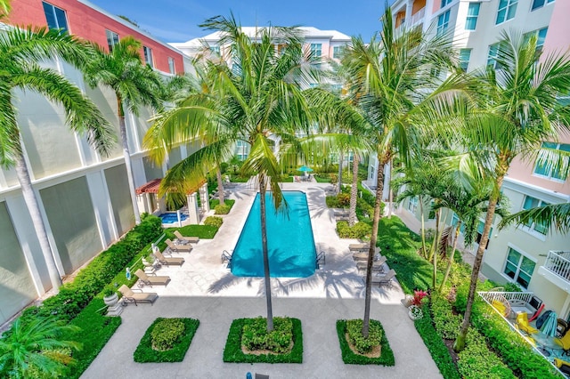 804 E Windward Way Unit 404, Lantana, FL 33462 - view of pool with a patio