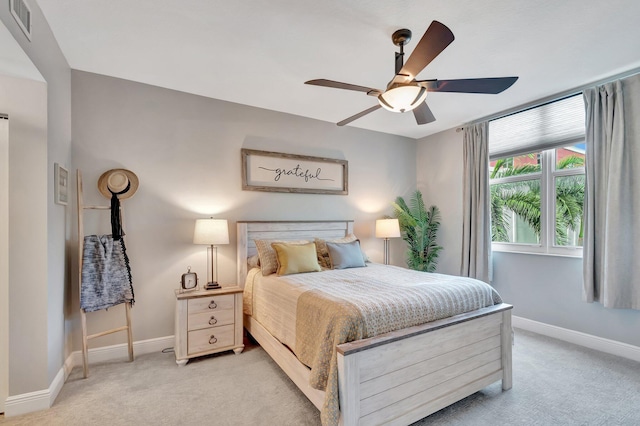 804 E Windward Way Unit 404, Lantana, FL 33462 - bedroom featuring carpet floors, baseboards, and a ceiling fan