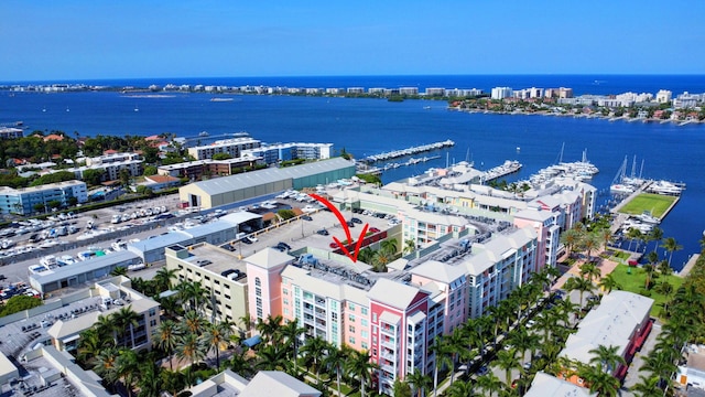 804 E Windward Way Unit 404, Lantana, FL 33462 - bird's eye view of a large body of water and apartment complex