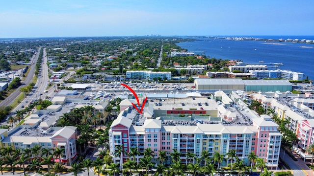 804 E Windward Way Unit 404, Lantana, FL 33462 - aerial view of a nearby body of water