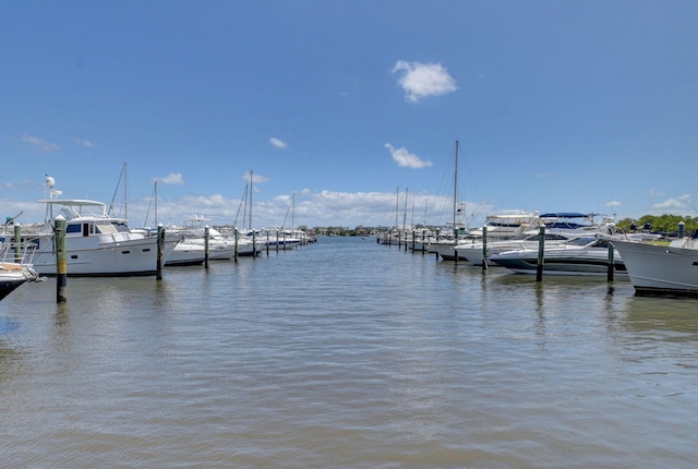 804 E Windward Way Unit 404, Lantana, FL 33462 - dock area with a water view