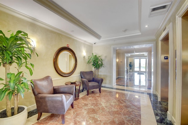804 E Windward Way Unit 404, Lantana, FL 33462 - community lobby with crown molding